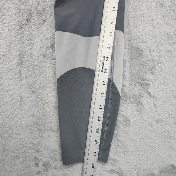 Nike Power Legend 28" Training Tights Womens S Grey Colorblock High Rise Workout - Picture 11 of 13